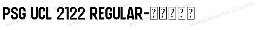PSG UCL 2122 Regular字体转换
